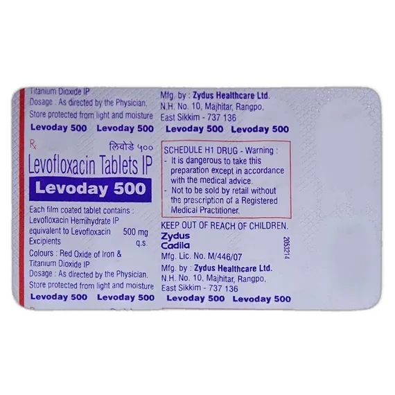 levoday 500mg tablet 10's